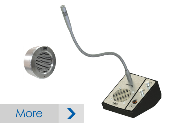 Intercom for window mounting for medium traffic environment