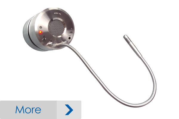 intercom for window mounting for high traffic environments