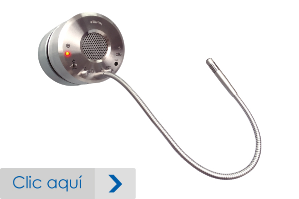 Intercomunicador para montaje en ventanilla de trafico alto